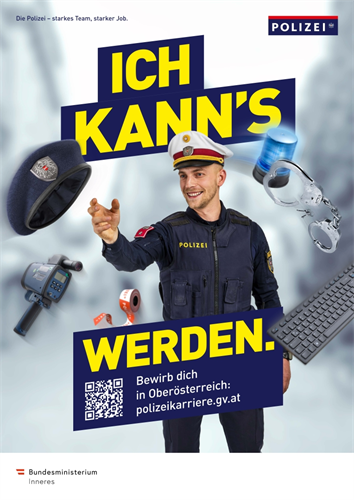 Plakat Polizeirecruiting OÖ